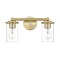 Z-Lite Thayer Vanity, 2-Light, 16 In.W x 5.75 In.L x 8.75 In.H, Luxe Gold/Clear 742-2V-LG - alternate 7